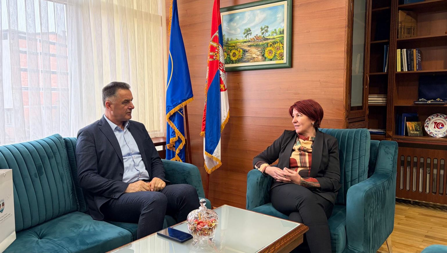 Градоначелник Нихат Бишевац у посети Државном универзитету у Новом Пазару